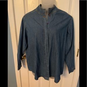 Coldwater Creek denim long shirt. Size 1x